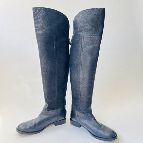 Tory Burch Simone over the knee boots, Black, Size 8.5 - Picture 5 of 16